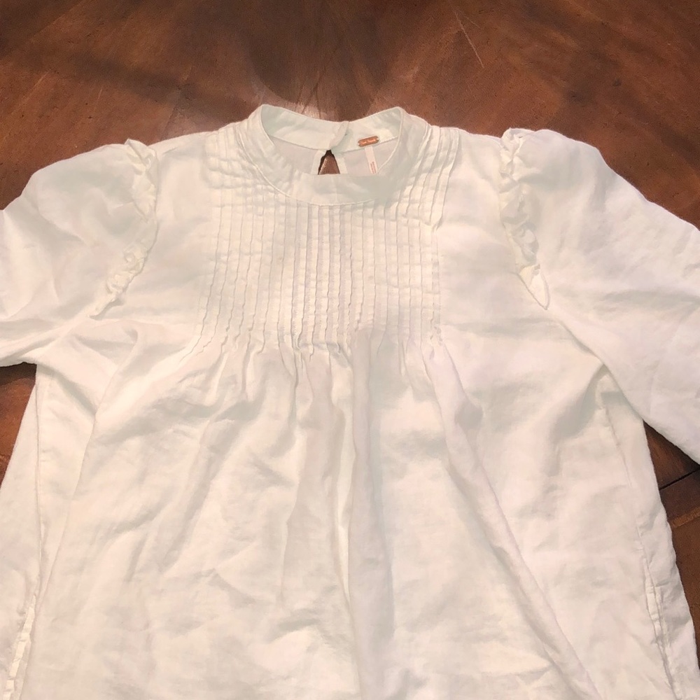 Free People Long Sleeve White Dress